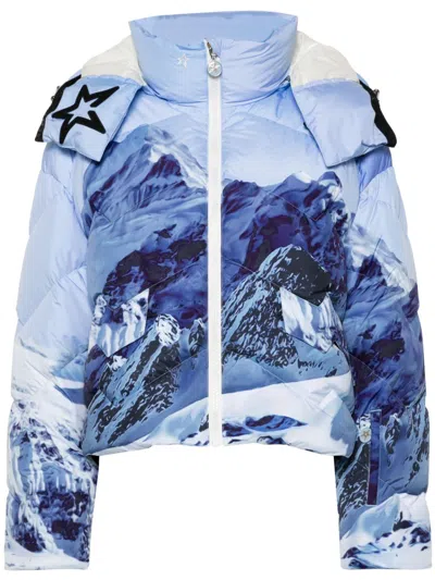 PERFECT MOMENT PRINTED HOODED SKI JACKET