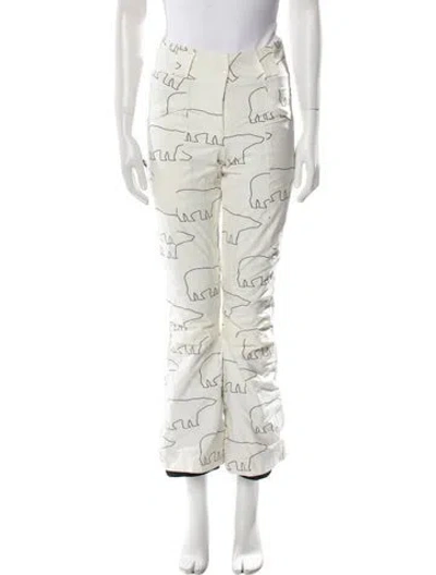 Pre-owned Perfect Moment Printed Wide Leg Pants In Neutral