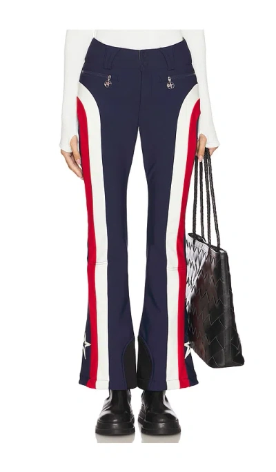Perfect Moment Mid-rise Queenie Ski Pant L In Red-navy
