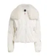 Perfect Moment Quilted Carving Ski Jacket In Ivory