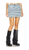 Shop Perfect Moment Quilted Mini Skirt In Blue