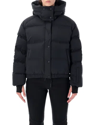 Perfect Moment Relaxed Cropped Puffer Jacket For Women In Black