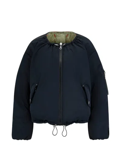 Perfect Moment Reversible Quilted Ski Jacket In Blue