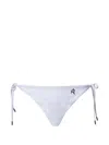 Perfect Moment Salinas Houndstooth-pattern Bikini Bottoms In White