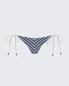 Perfect Moment Salinas Side-tie Bikini Bottom M In Navy
