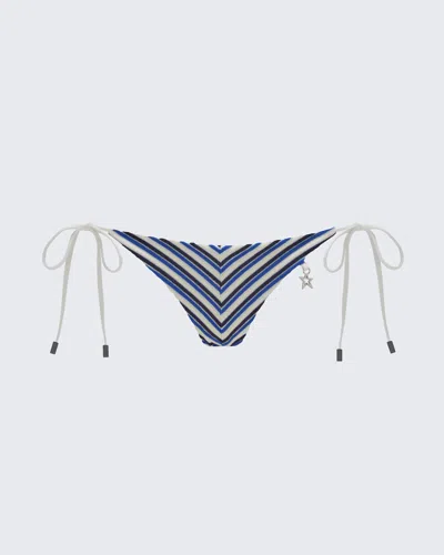 Perfect Moment Salinas Side-tie Bikini Bottom M In Navy