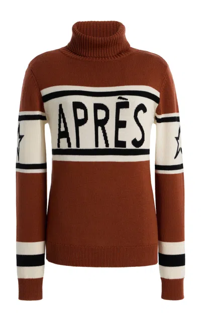 Perfect Moment Schild Apres-knit Wool Sweater In Multi