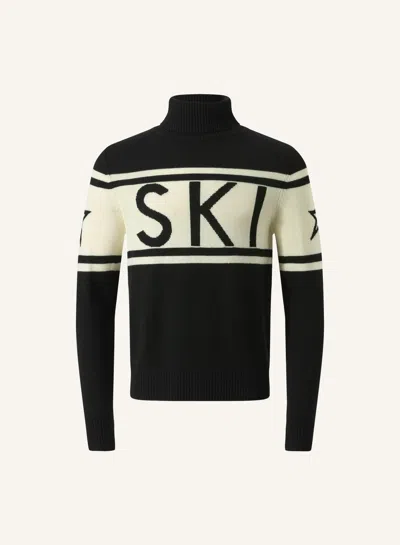 Perfect Moment Schild Merino Wool Sweater In Black