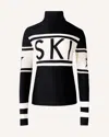Perfect Moment Schild Merino Wool Sweater L In Black