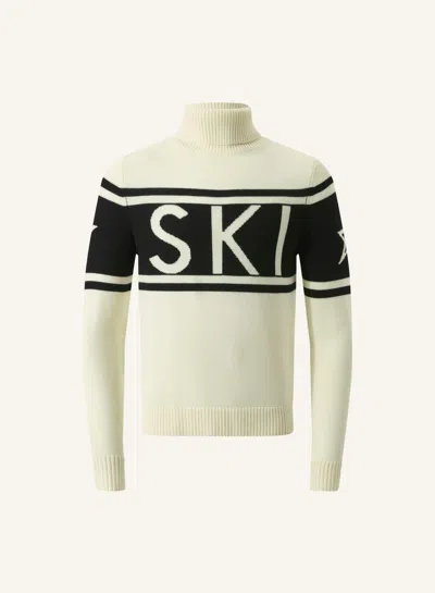 Perfect Moment Schild Merino Wool Sweater Xl In White