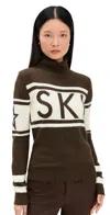 Perfect Moment Schild Sweater Chocolate In Brown