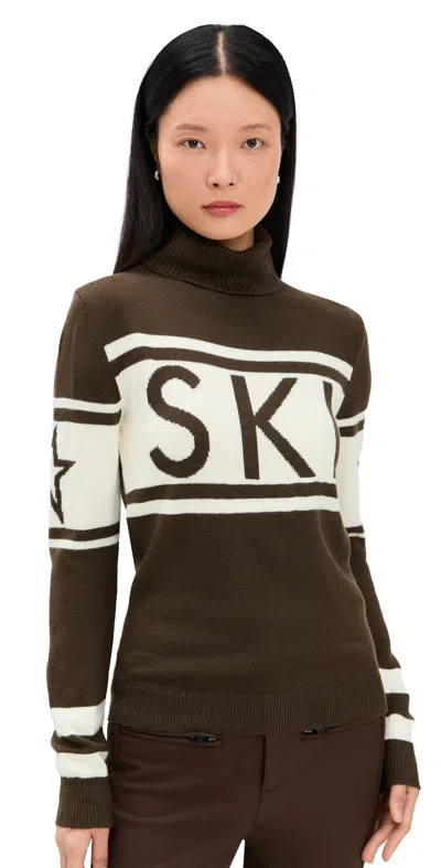 Perfect Moment Schild Sweater Chocolate In Brown