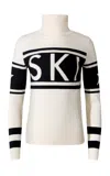 Perfect Moment Schild Merino Wool Sweater Xs In White