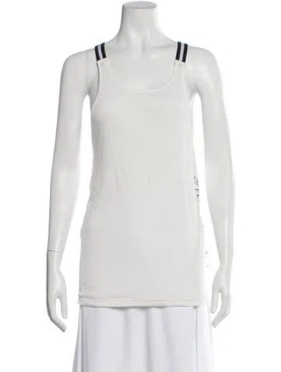 Pre-owned Perfect Moment Scoop Neck Sleeveless Top In White