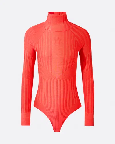 Perfect Moment Seamless Bodysuit L In Orange