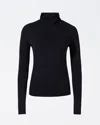 Perfect Moment Seamless Hooded Base Layer Top Xl In Black