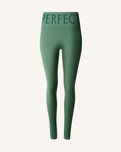 Perfect Moment Seamless Thermal Legging In Green