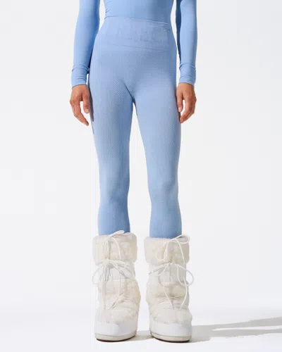Perfect Moment Seamless Thermal Legging Xs In Bluebird-blue