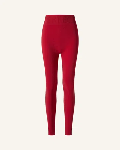 Perfect Moment Seamless Thermal Legging Xs In Red