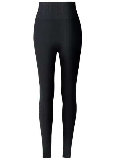 Perfect Moment Seamless Thermal Leggings In Black