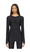 Perfect Moment Ski Crewneck Baselayer Top Xl In Black