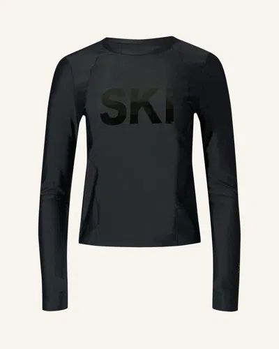 Perfect Moment Ski Crewneck Baselayer Top M In Black