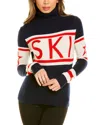 Perfect Moment Schild Ski-intarsia Roll-neck Merino Sweater In Blue