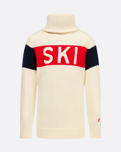 Perfect Moment Ski Merino Wool Turtleneck In White