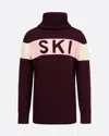 Perfect Moment Ski Merino Wool Turtleneck Y12 In Burgundy
