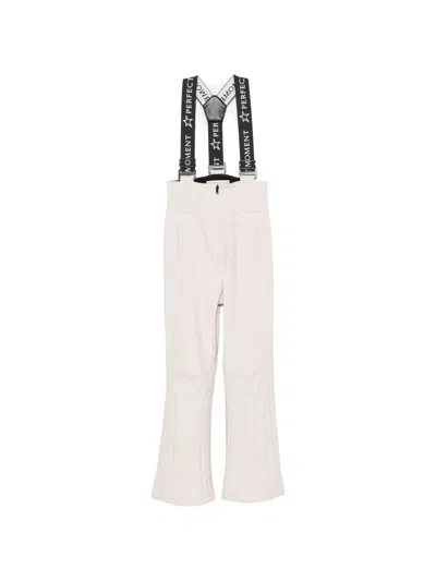 Perfect Moment Slalom Logo-strap Ski Pants In Neutral