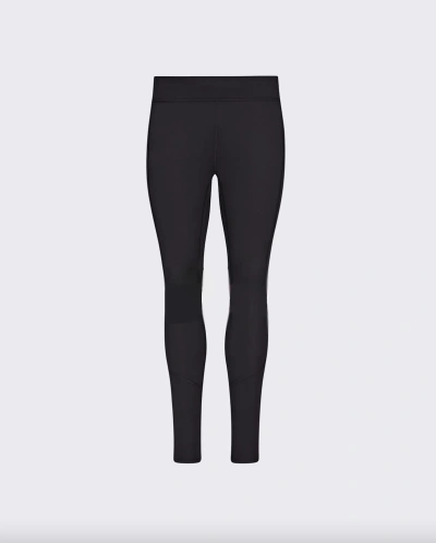 Perfect Moment Sport Stripe Base Layer Pant In Black