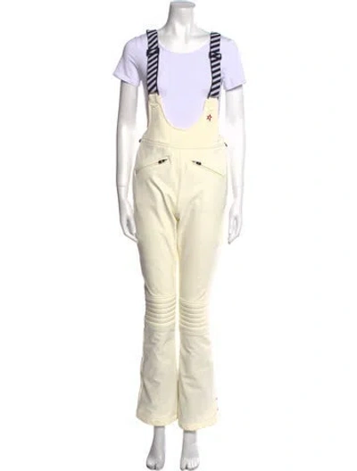 Pre-owned Perfect Moment Square Neckline Jumpsuit In White