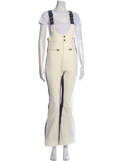 Pre-owned Perfect Moment Square Neckline Jumpsuit In White