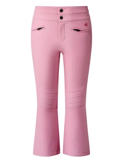 Perfect Moment Kids' Star-detail Zip-ankle Trousers In Pink