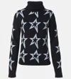 Perfect Moment Star Dust Merino Wool Sweater In Blue
