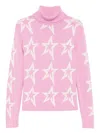 Perfect Moment Star Dust Wool Turtleneck Sweater In Multi