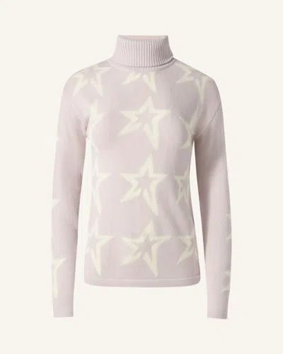 Perfect Moment Star Dust Merino Wool Sweater Xs In Pink
