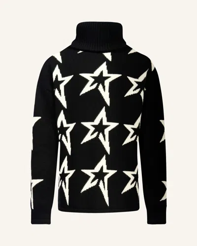 Perfect Moment Star Dust Merino Wool Sweater Y10 In Black