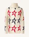 Perfect Moment Star Dust Merino Wool Sweater Y10 In White