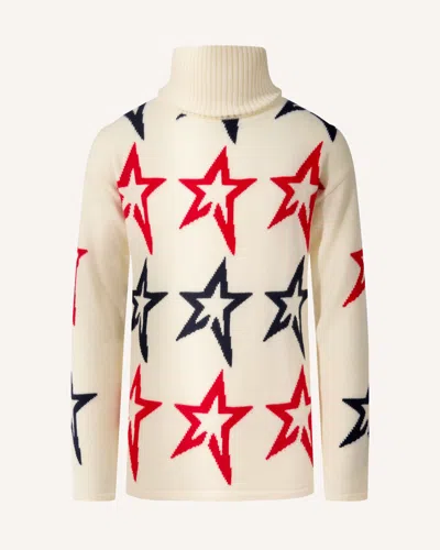 Perfect Moment Star Dust Merino Wool Sweater Y10 In White