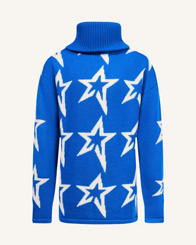 Perfect Moment Star Dust Merino Wool Sweater Y14 In Blue