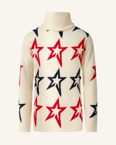 Perfect Moment Star Dust Merino Wool Sweater Y6 In Snow-white