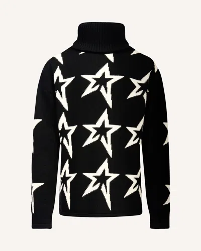 Perfect Moment Star Dust Merino Wool Sweater Y8 In Black