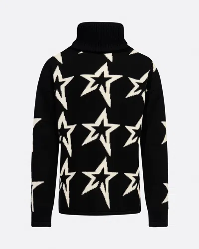 Perfect Moment Star Dust Merino Wool Sweater Y8 In White-black