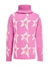 Perfect Moment Star Dust Merino Wool Sweater Y6 In Pink