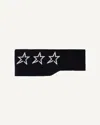 Perfect Moment Star Merino Wool Headband Onesize In Black