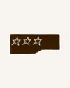 Perfect Moment Star Merino Wool Headband Onesize In Brown