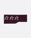 Perfect Moment Star Merino Wool Headband Onesize In Burgundy