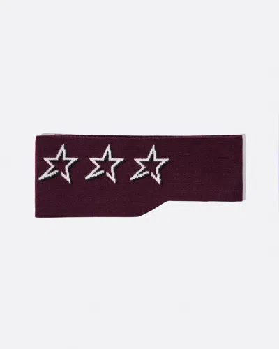 Perfect Moment Star Merino Wool Headband Onesize In Burgundy