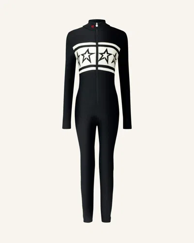 Perfect Moment Star Merino Wool Jumpsuit In Black